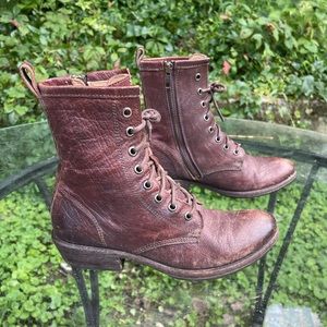 Frye Womens Ankle Zip Up Roper Boots Size 6 B